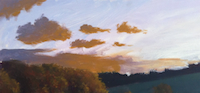 how to paint clouds tutorial with Mark Waller